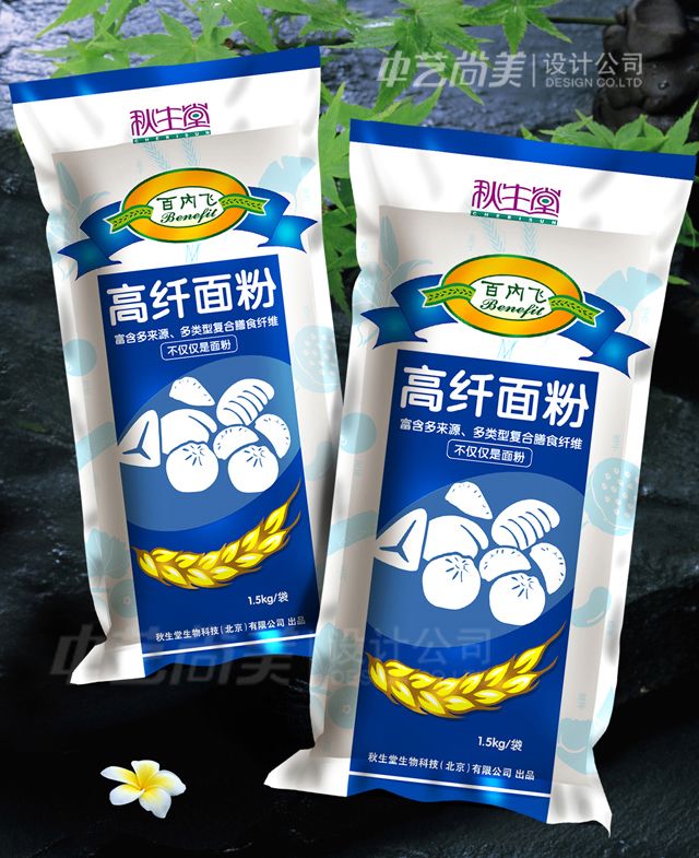 秋生堂 高纖面粉包裝設計